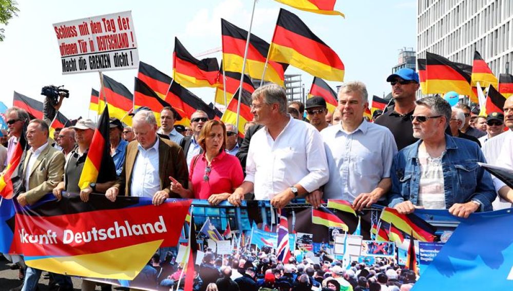 Manifestación de la ultraderechista Alternativa para Alemania