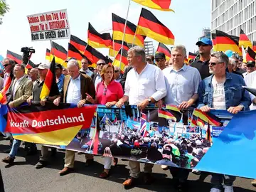 Manifestación de la ultraderechista Alternativa para Alemania Manifestación de la ultraderechista Alternativa para Alemania
