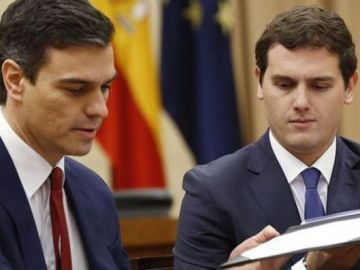 Pedro Sánchez y Albert Rivera