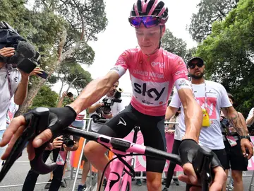 Froome en la victoria del Giro Froome en la victoria del Giro