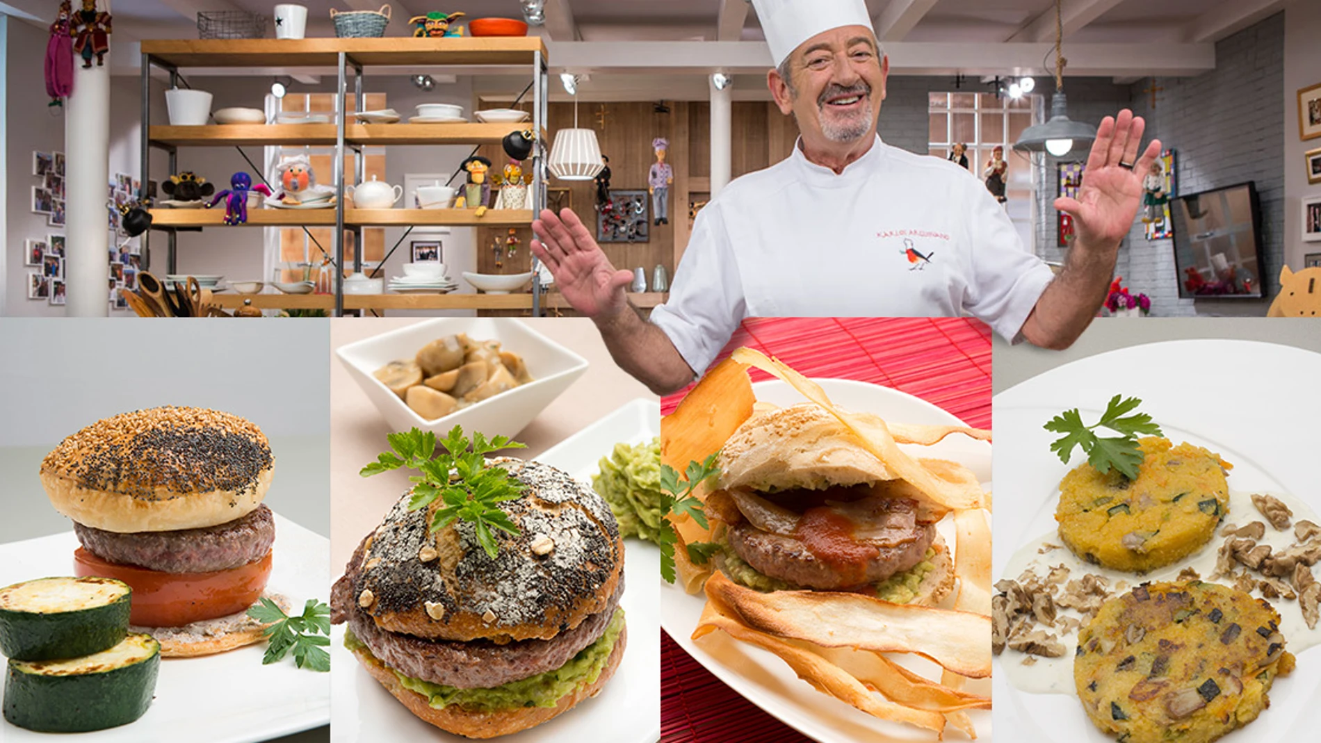 Diez sabrosas recetas de Karlos Arguñano para celebrar el 'Día de la hamburguesa'