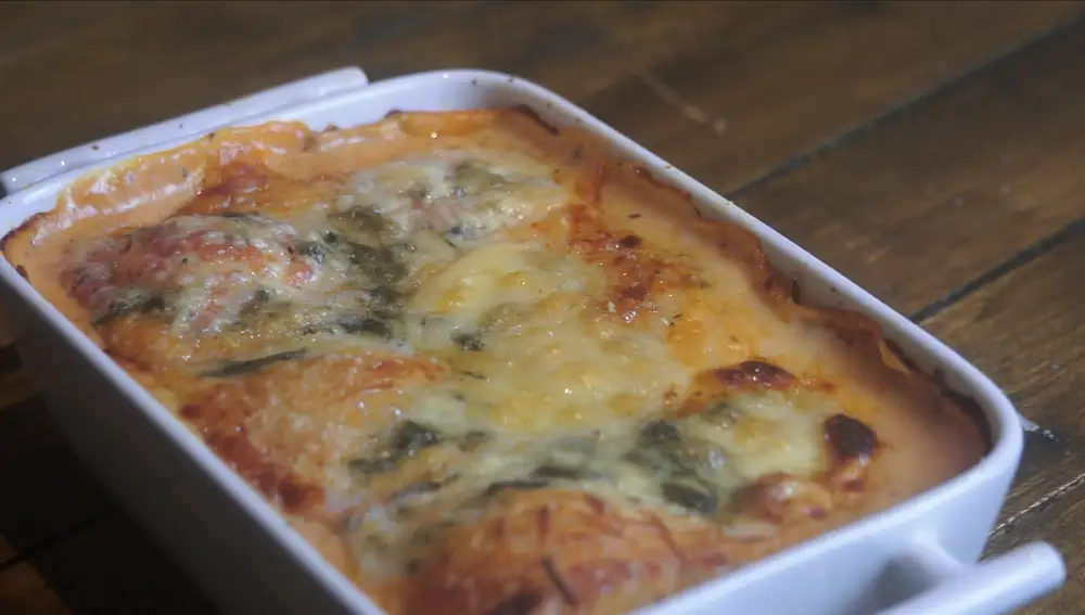 Lasaña de raviolis
