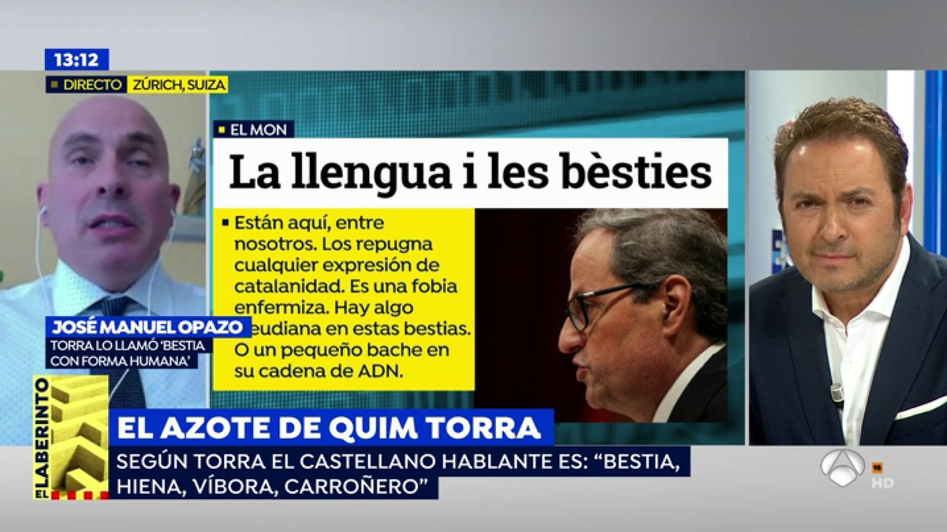 Jos&eacute; Manuel Opazo, 'la bestia negra de Quim Torr&aacute;':Tener un presidente as&iacute; deshonra a cualquier naci&oacute;n"