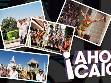 Fiestas populares en '¡Ahora Caigo!' Fiestas populares en '¡Ahora Caigo!'