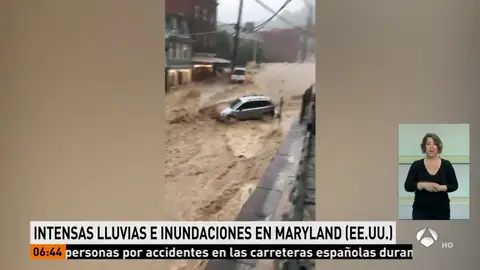 Las fuertes lluvias provocan fuertes inundaciones en gran parte de Maryland, en Estados Unidos Las fuertes lluvias provocan fuertes inundaciones en gran parte de Maryland, en Estados Unidos