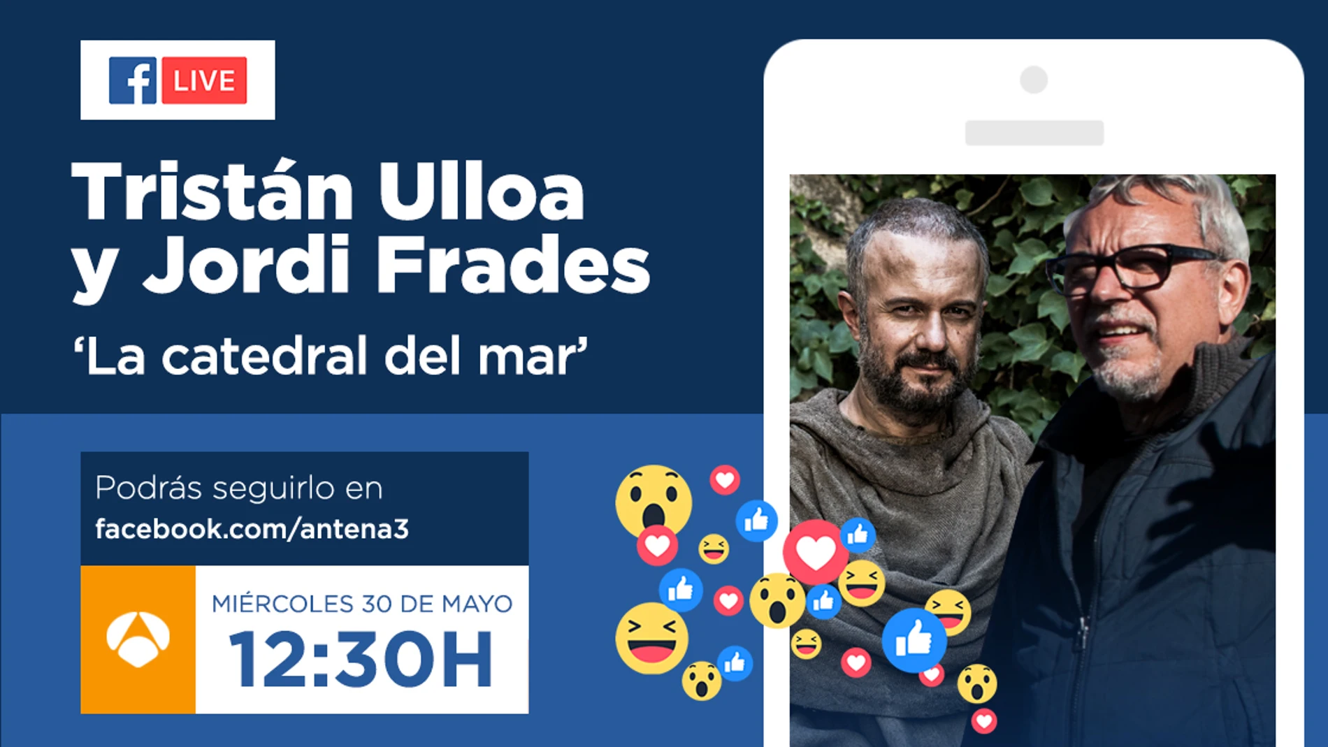 Jordi Frades y Tristán Ulloa, en directo en Facebook Live