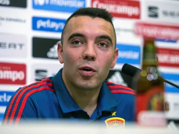 Iago Aspas comparece ante los medios Iago Aspas comparece ante los medios