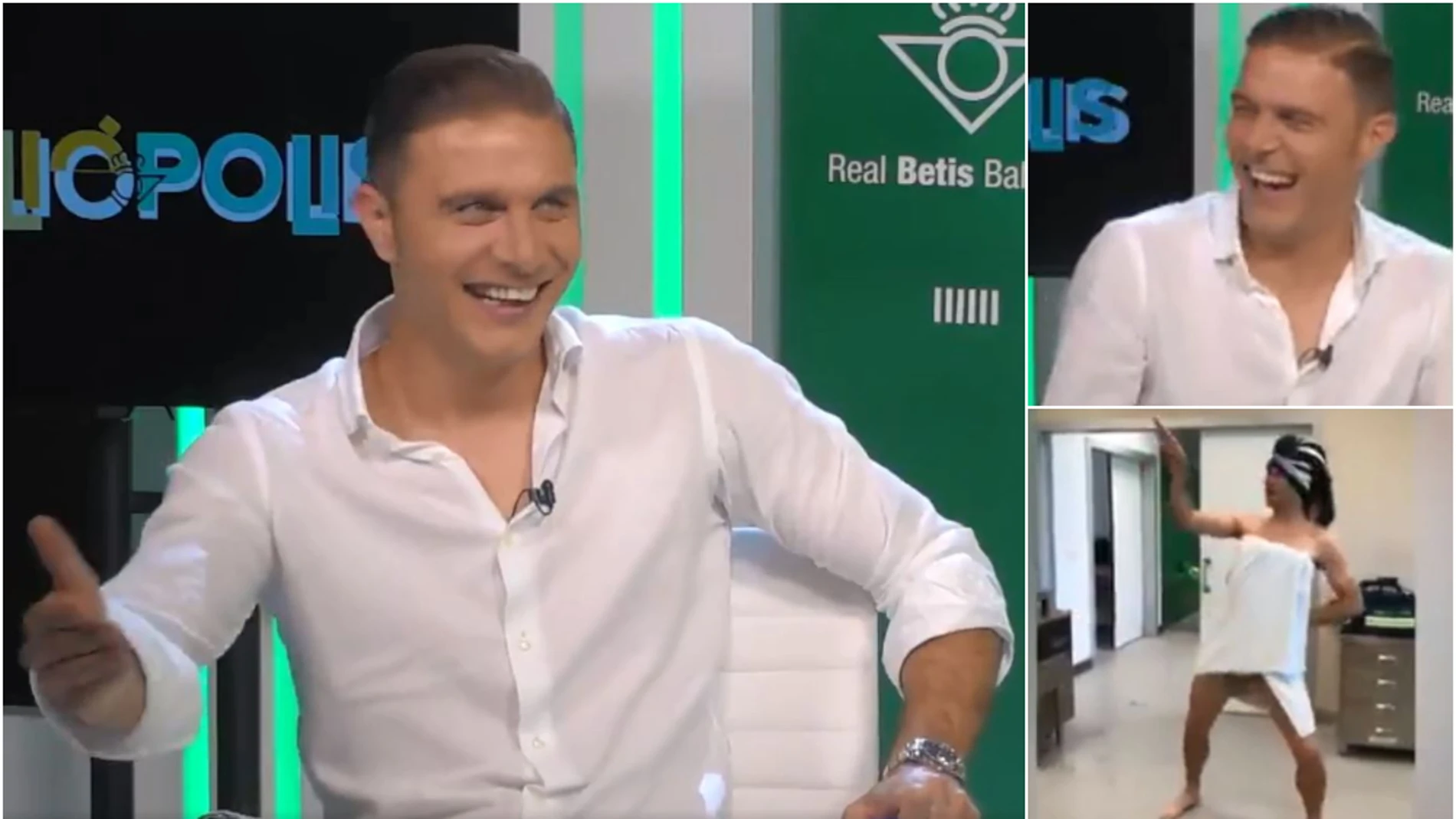 Joaquín, durante una entrevista en BetisTV Joaquín, durante una entrevista en BetisTV
