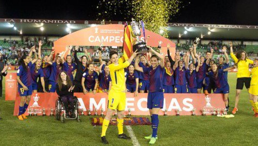 El Barcelona, con la Copa de la Reina