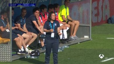 <p>Jara Cuenca, primera mujer en entrenar en LaLiga Promises: 
