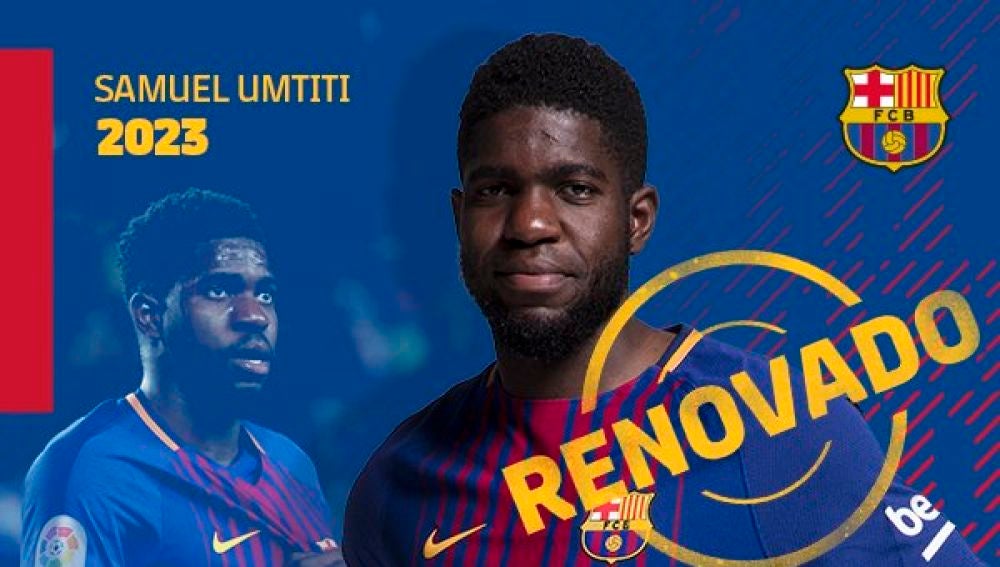 Umtiti renueva con el Barcelona