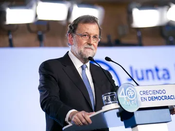 Mariano Rajoy en un acto electoral Mariano Rajoy en un acto electoral
