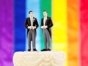 Tarta de boda para una pareja gay