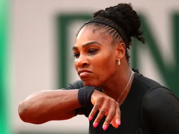 Serena Williams, en un partido de Roland Garros Serena Williams, en un partido de Roland Garros