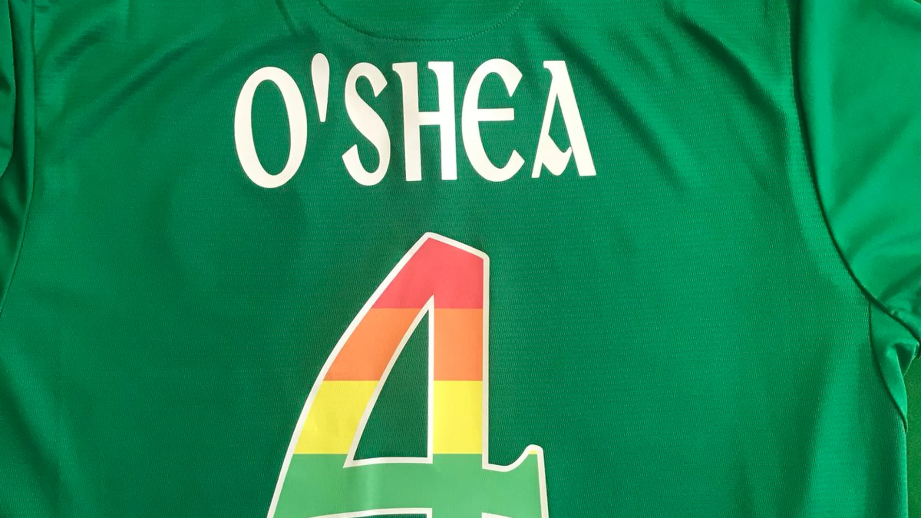 Los dorsales en apoyo a la comunidad LGTBI de la selección irlandesa Los dorsales en apoyo a la comunidad LGTBI de la selección irlandesa