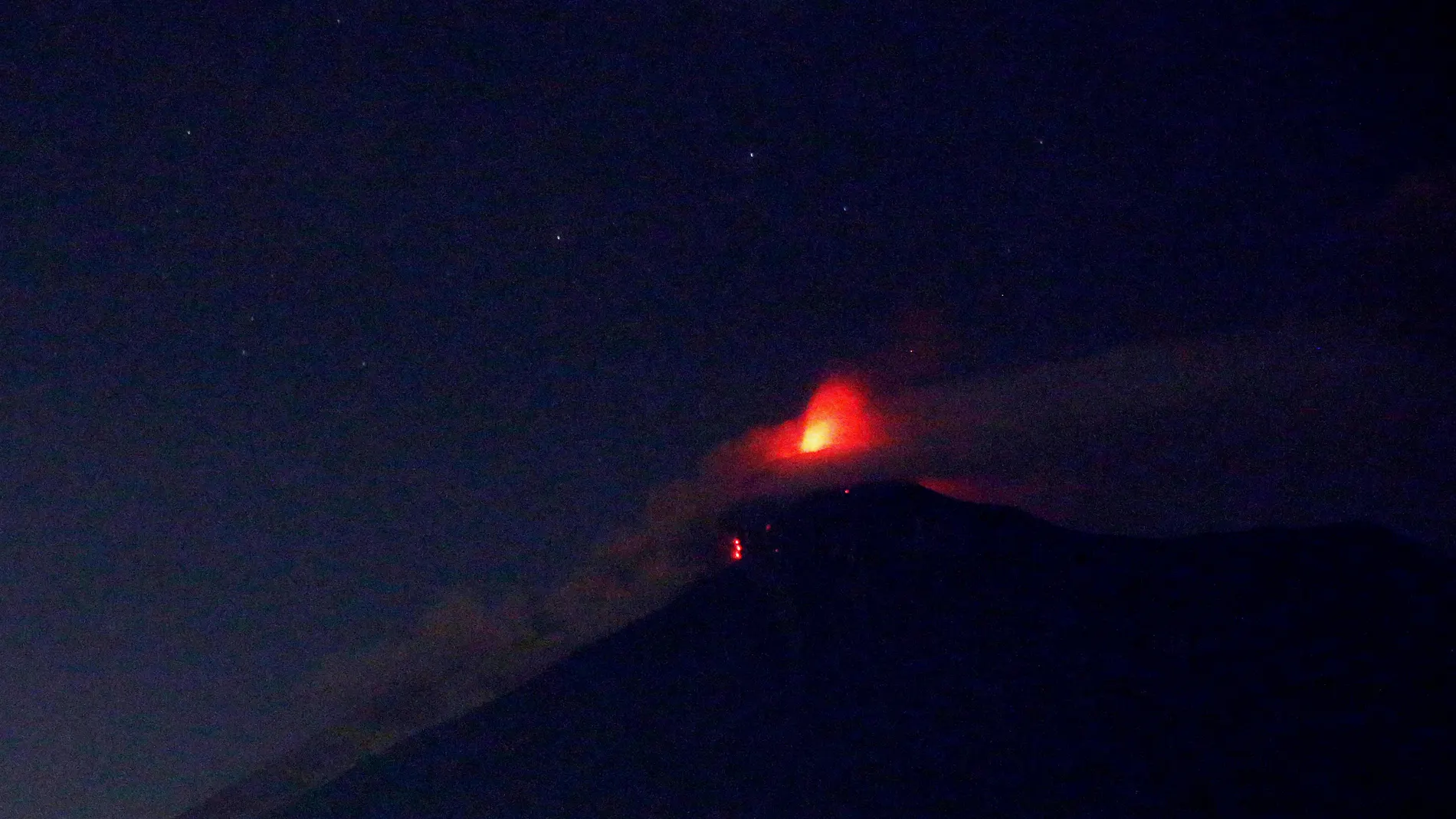 Vista del Volcán de Fuego de Guatemala Vista del Volcán de Fuego de Guatemala