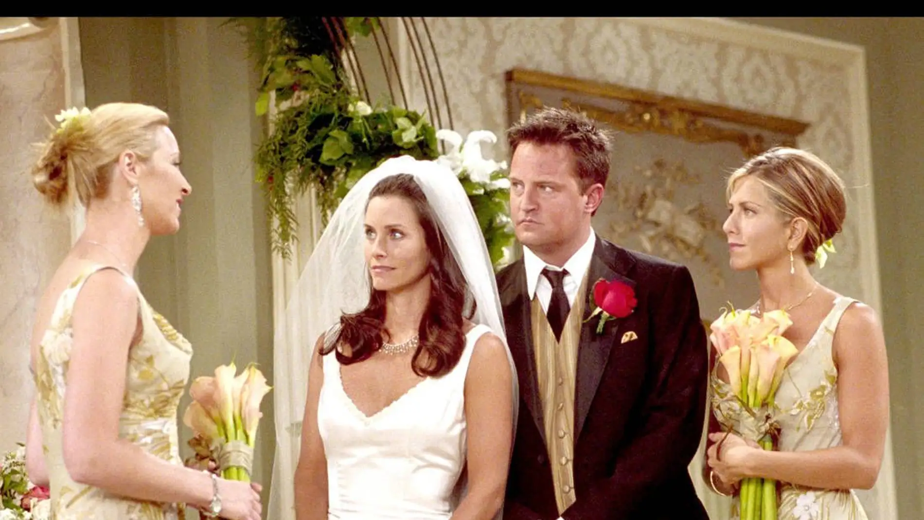 Imagen de la boda de Monica y Chandler en 'Friends'