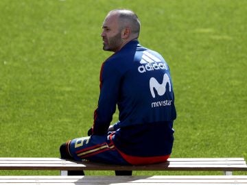 Andrés Iniesta, en Las Rozas