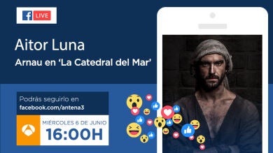<p>Hoy a las 16:00 horas, Aitor Luna estará en directo en Facebook Live respondiendo a las preguntas de los seguidores </p>