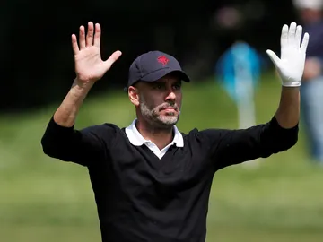 Guardiola, en un torneo de golf Guardiola, en un torneo de golf