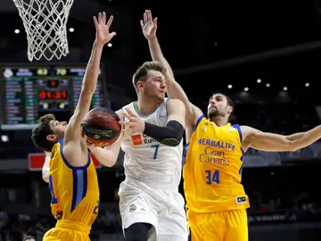 Luka Doncic, en acción ante el Gran Canaria Luka Doncic, en acción ante el Gran Canaria