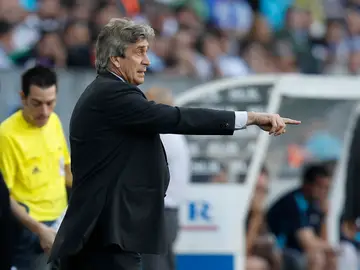 Pellegrini, en su etapa en el Real Madrid Pellegrini, en su etapa en el Real Madrid