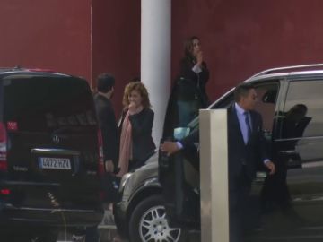 <p>Miembros del Govern de Torra llegan a Estremera</p>