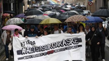 Cientos personas rechazan en Alsasua la sentencia y los "montajes policiales"