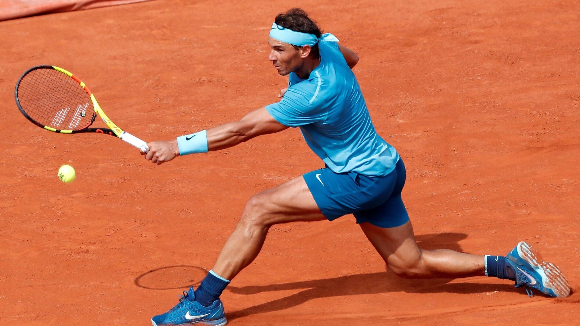 Rafa Nadal, en su partido ante Diego Schwartzman