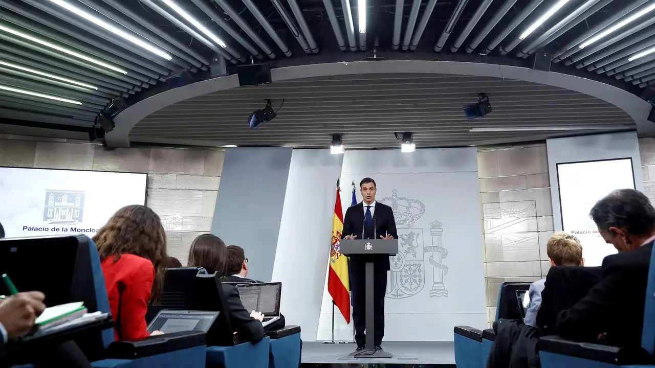 El presidente del Gobierno, Pedro Sánchez
