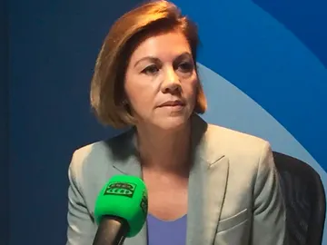 María Dolores de Cospedal durante una entrevista en Onda Cero María Dolores de Cospedal durante una entrevista en Onda Cero