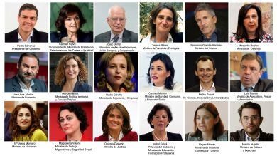 La lista de ministros y cargos del Gobierno de Pedro Sánchez