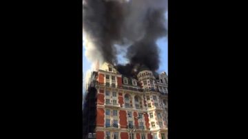 Incendio en el Mandarin Oriental Hotel de Londres