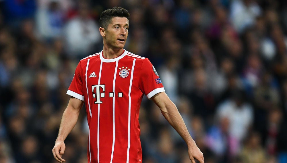 Lewandowski, en un partido con el Bayern de Múnich
