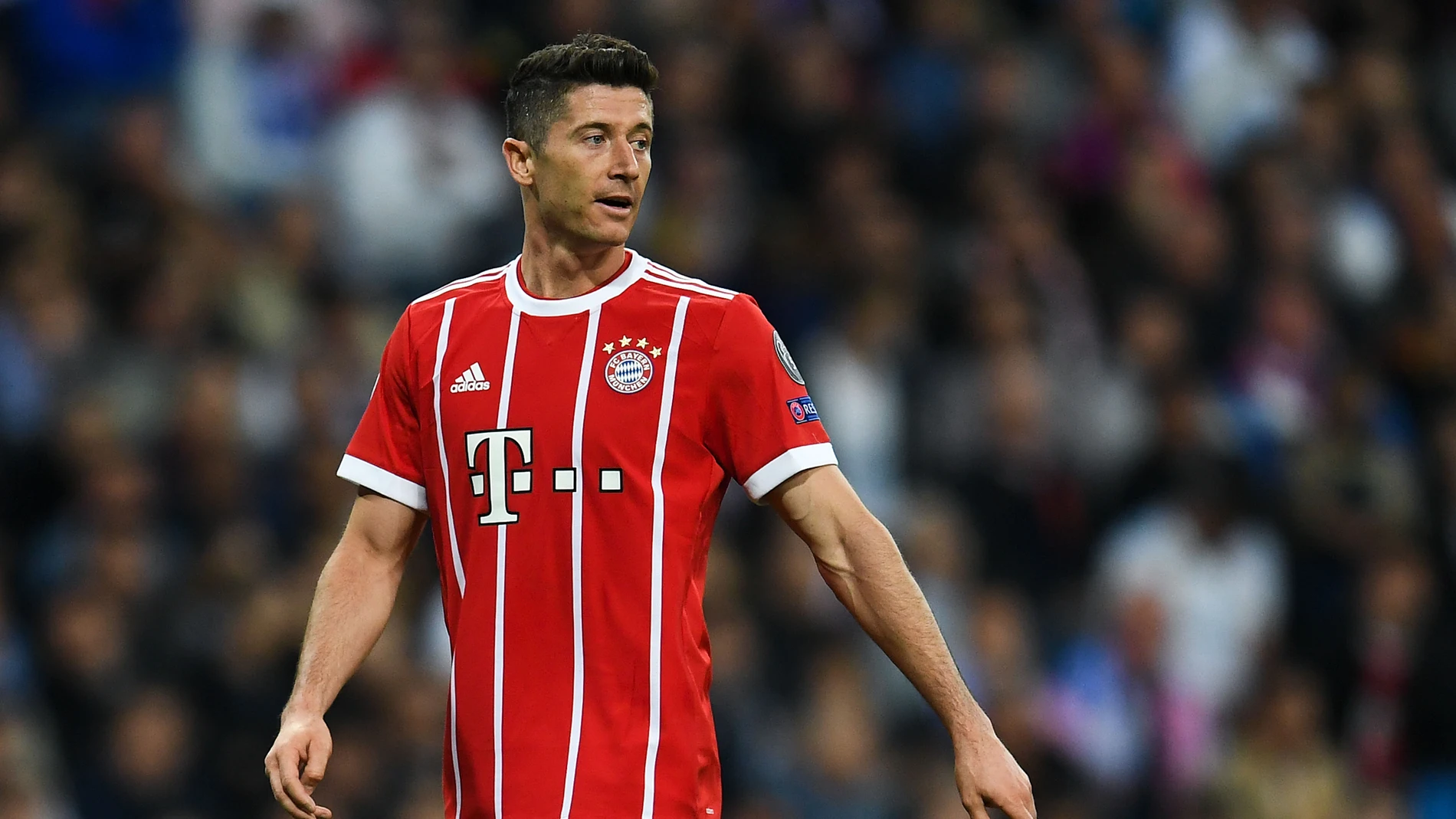 Lewandowski, en un partido con el Bayern de Múnich Lewandowski, en un partido con el Bayern de Múnich