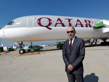 El presidente de Qatar Airways, Akbar al Baker El presidente de Qatar Airways, Akbar al Baker