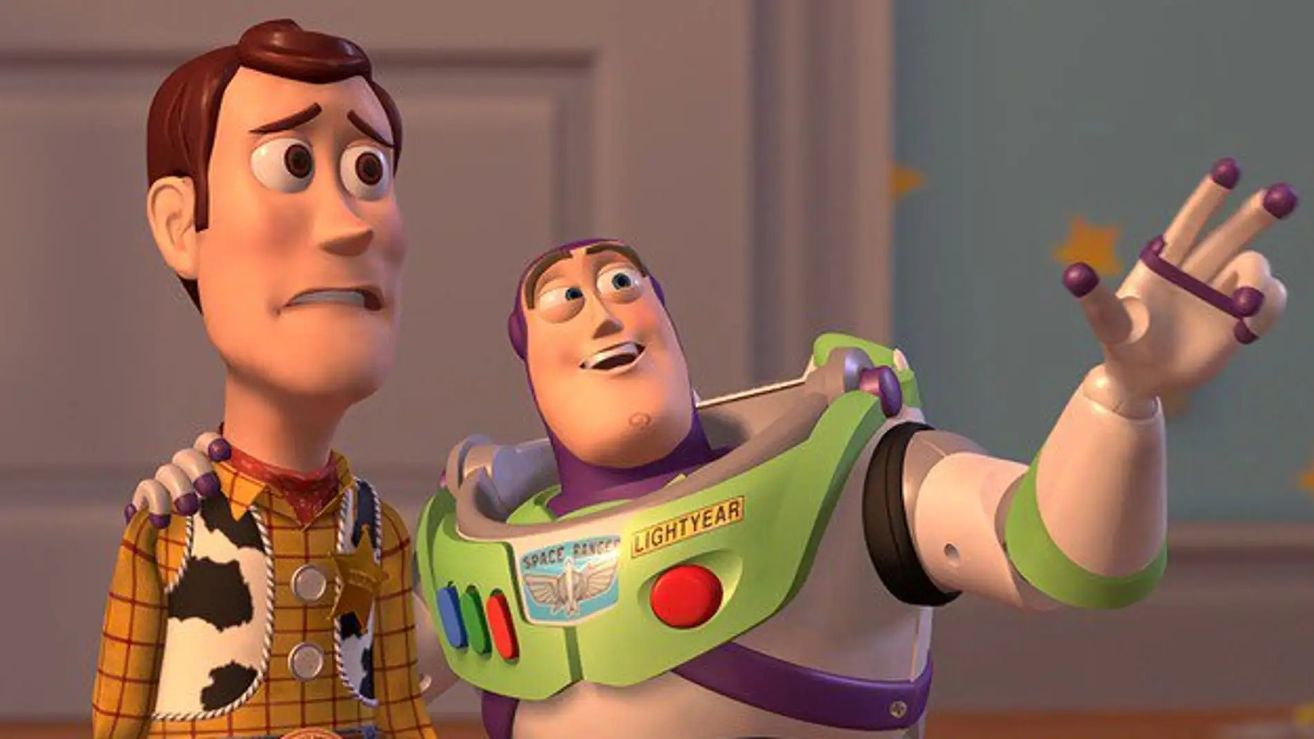 Woody y Buzz en 'Toy Story'