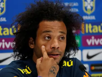 Marcelo, en rueda de prensa en Londres Marcelo, en rueda de prensa en Londres