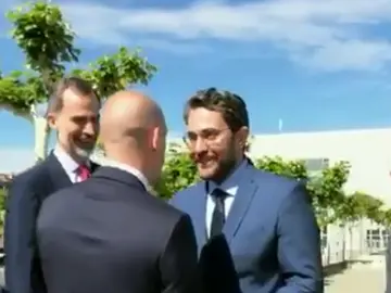 Maxim Huerta y Luis Rubiales se saludan Maxim Huerta y Luis Rubiales se saludan