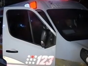 Ambulancia desplazada al lugar de los hechos en Bogotá
