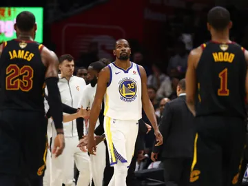 Kevin Durant, en el partido ante los Cavaliers Kevin Durant, en el partido ante los Cavaliers