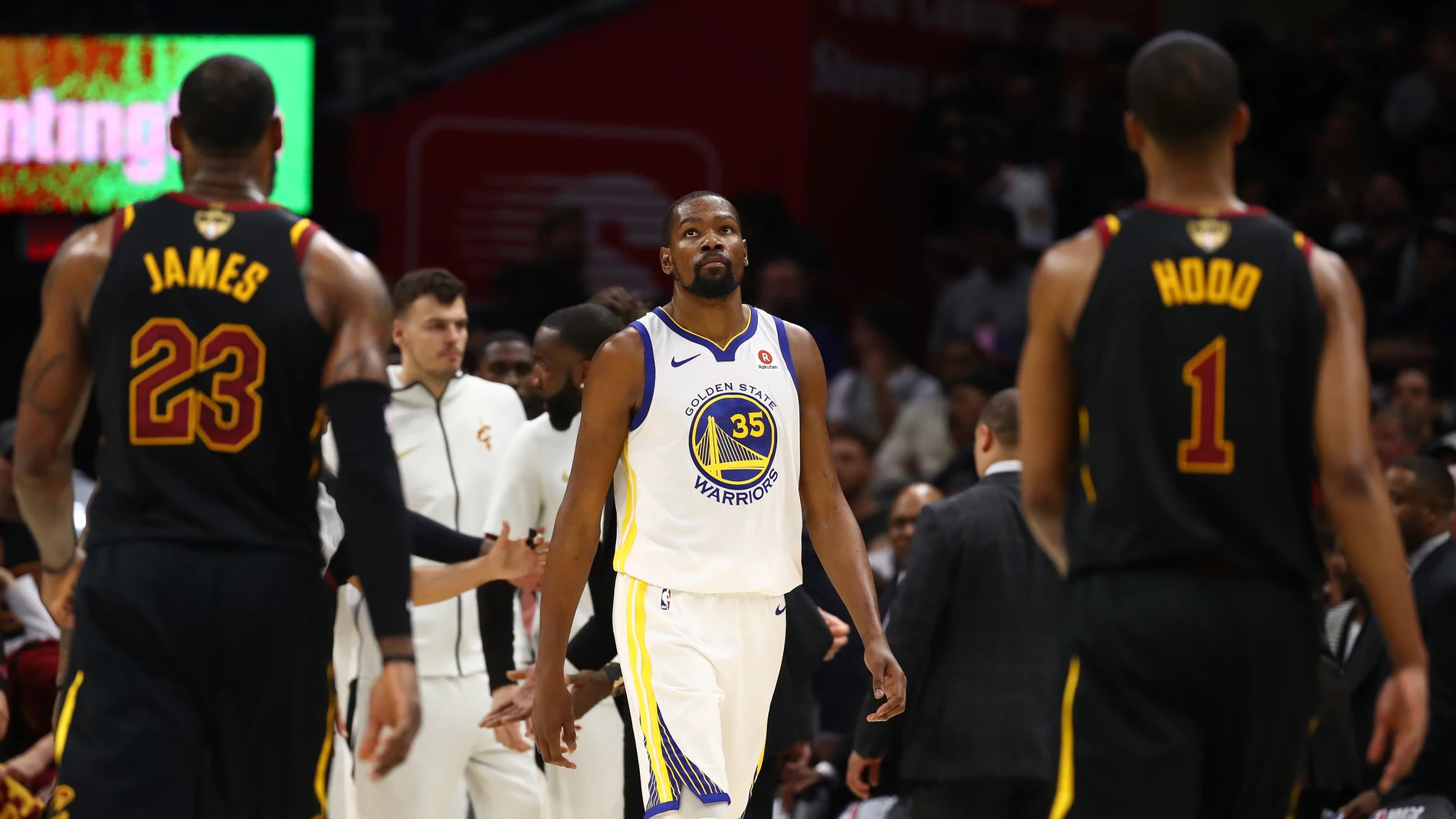 Kevin Durant, en el partido ante los Cavaliers Kevin Durant, en el partido ante los Cavaliers