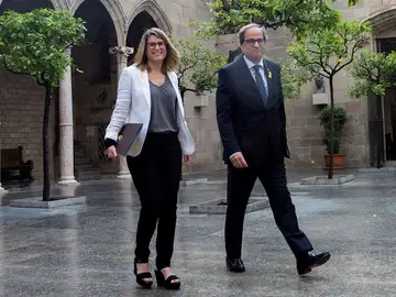 Elsa Artadi y Quim Torra Elsa Artadi y Quim Torra