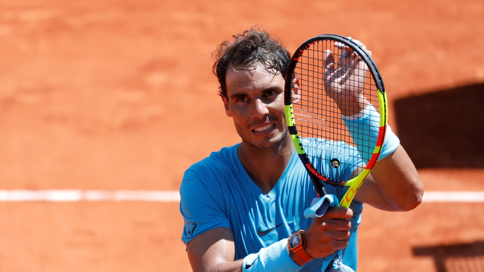 Rafa Nadal celebra la victoria ante Diego Schwartzman Rafa Nadal celebra la victoria ante Diego Schwartzman
