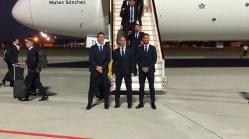 Lopetegui, Rubiales y Ramos, a la llegada de España a Krasnodar