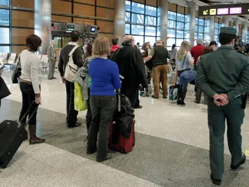 Controles de seguridad en el aeropuerto de Barajas Controles de seguridad en el aeropuerto de Barajas
