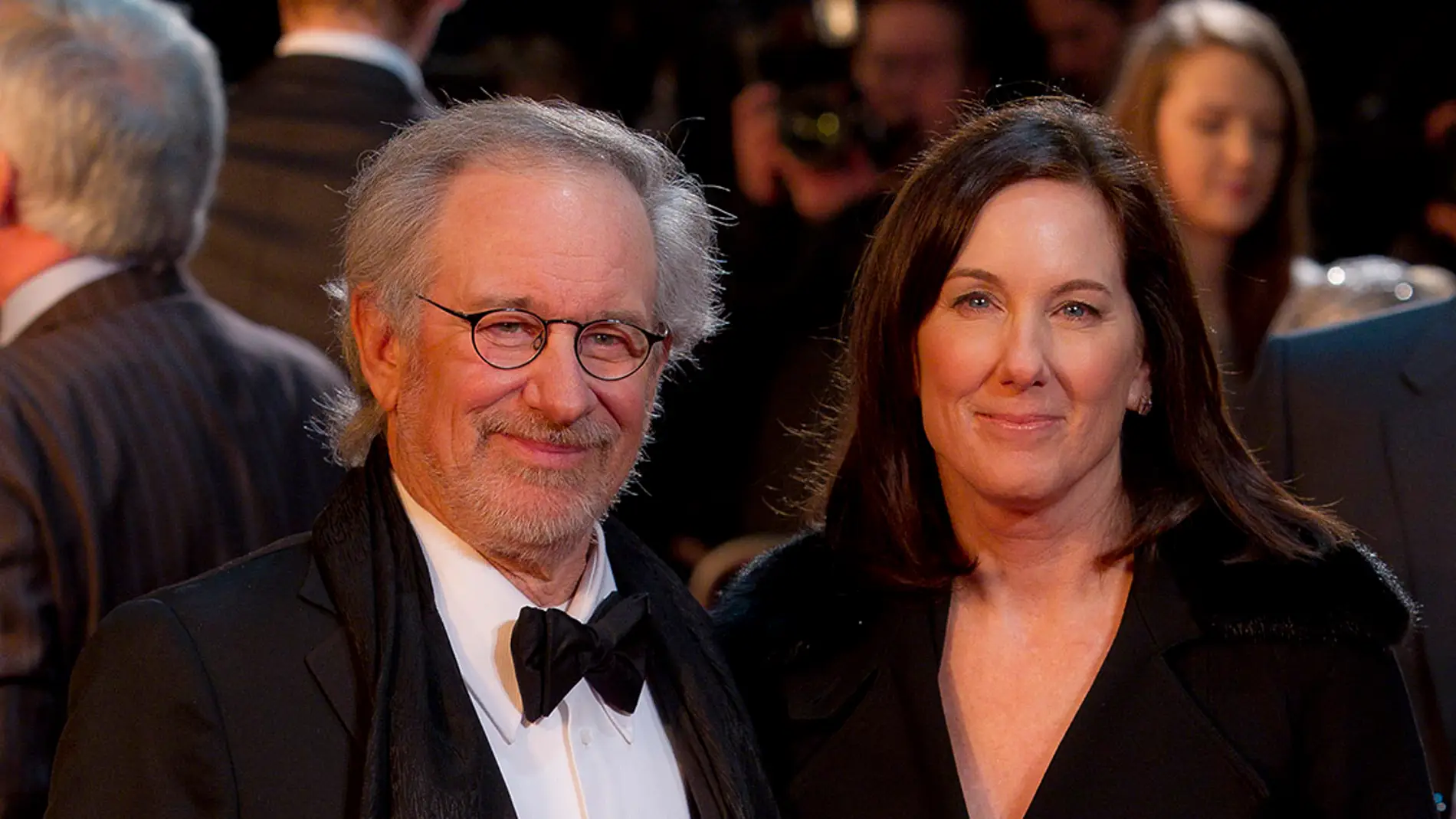 Steven Spielberg junto a Kathleen Kennedy