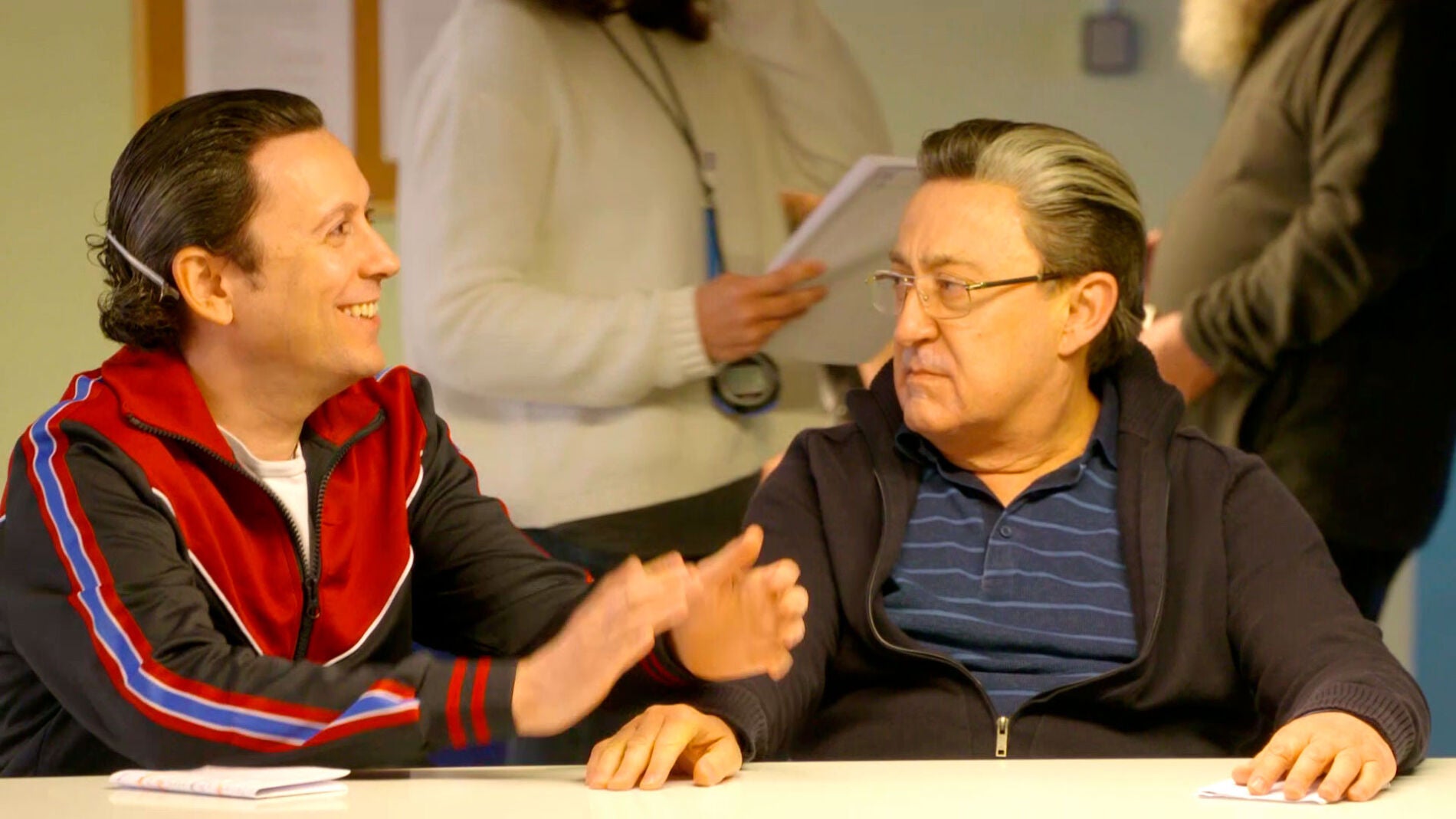 Un rodaje, tras las rejas