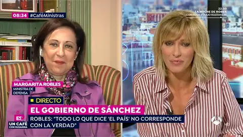 Margarita Robles, en una entrevista en Espejo Público Margarita Robles, en una entrevista en Espejo Público