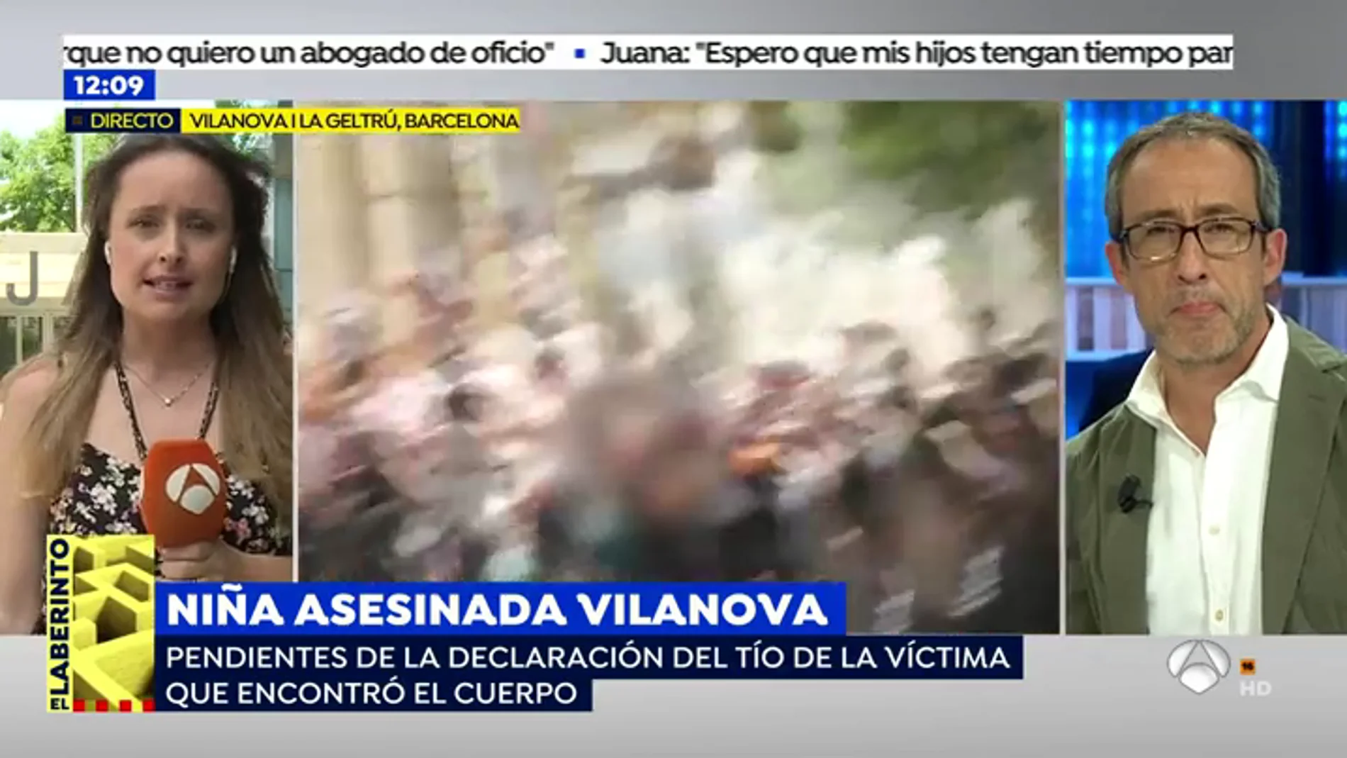 El tío de la víctima de Vilanova: "Cuando encontramos el cadáver de mi sobrina el detenido se puso a llorar en el suelo como un niño"